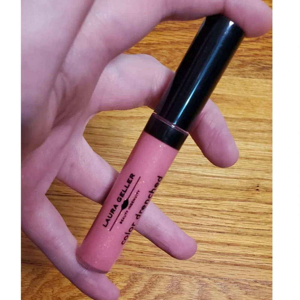 🦄Laura Geller Color Drenched Lip Gloss Pink Macaron ~ Retro Barbiecore Dollcore